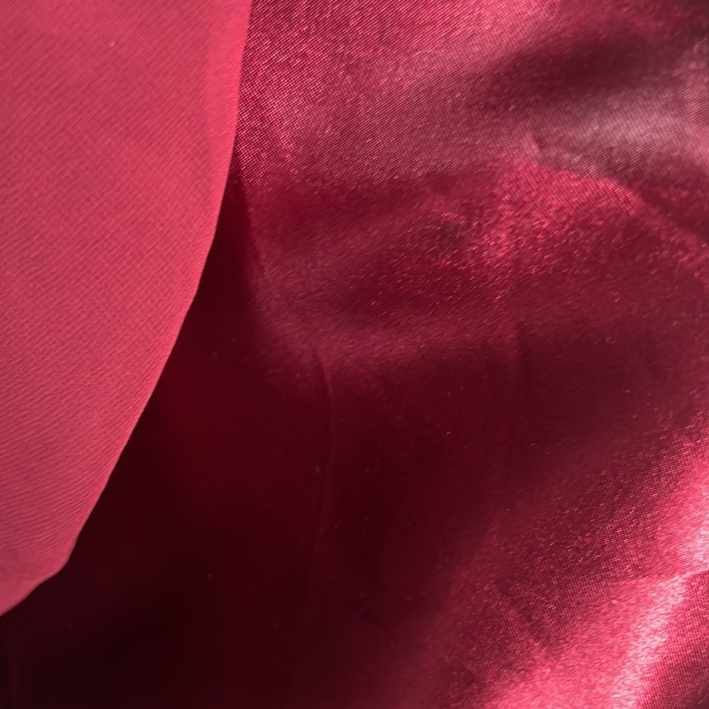 Formal Illusion Sequin, Lace and Chiffon Maxi Gown in Garnet Red - Picture 12 of 13